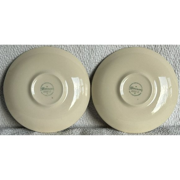 Vintage Franciscan Dinnerware 2 Saucers Desert Rose England 1985-early 2000s EUC - Picture 7 of 12